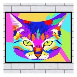 Quadro Gato Collor 40Cmx30Cm